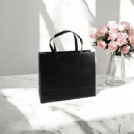 Elegancka czarna torba prezentowa