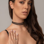 Seksowny podwójny choker Nerine